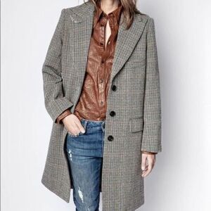 ZADIG & VOLTAIRE Marc Mumy Car Coat size 36